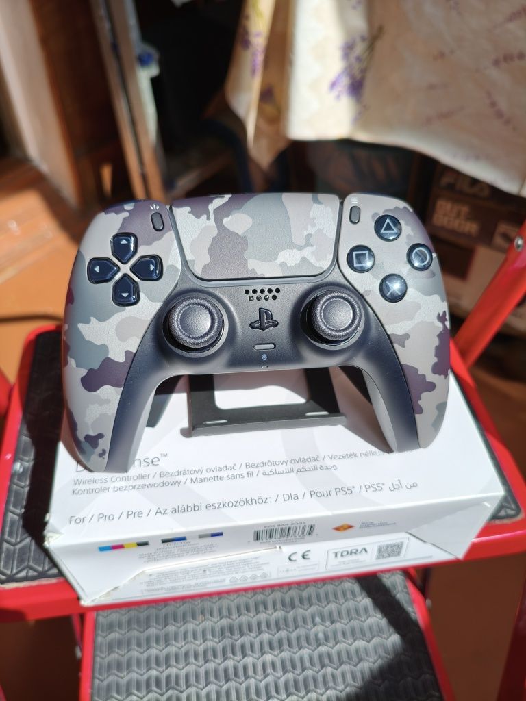 Геймпад Sony Playstation DualSense for PS5 Grey Cammo, идеал оригинал