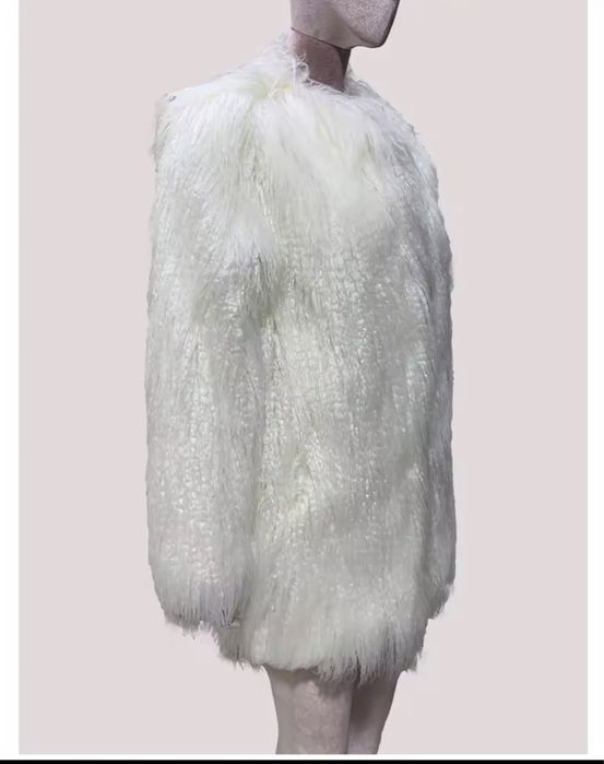 Kontantto kurtka futro biala lama xs-2xl nowosc