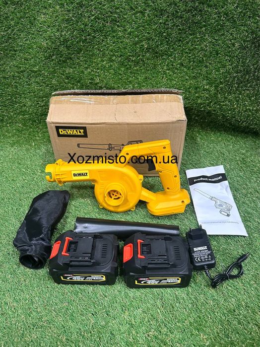 Акумуляторна повітродувка 2в1 DeWalt DCV100 48В 6Аг Повітродув пилосос