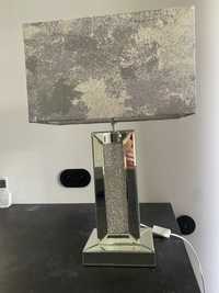 Lampa stolowa z abazurami dwie sztuki