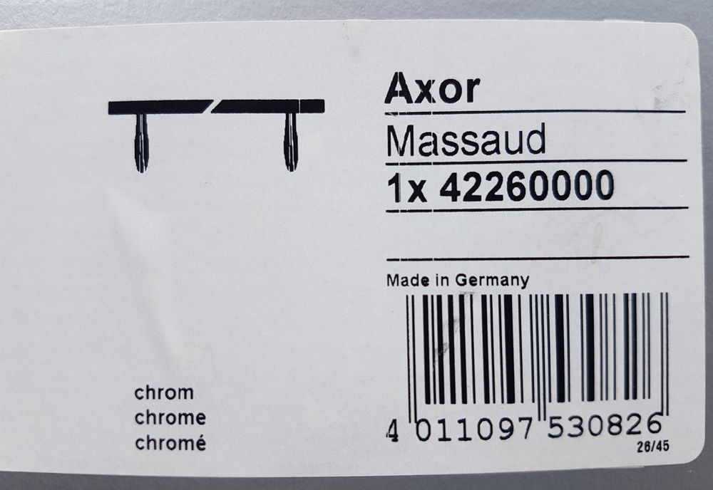 Axor Massaud (Hansgrohe) - wieszak na ręcznik kąpielowy (chrom)