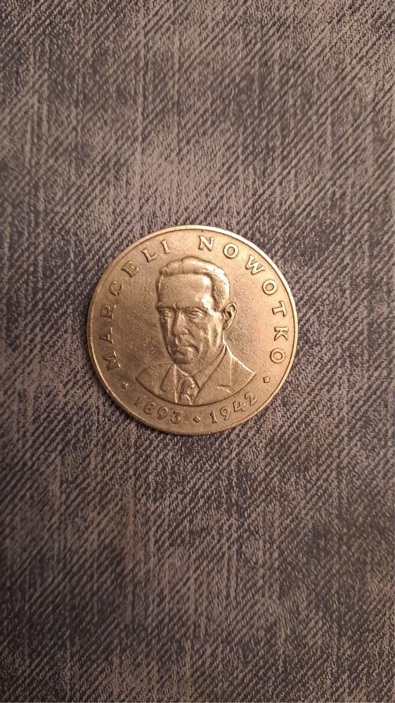 Moneta 20 zł Marceli Nowotko 1976 r.