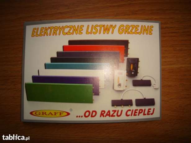 LISTWY grzewcze - panele grzejne - ogrzewacze listwowe