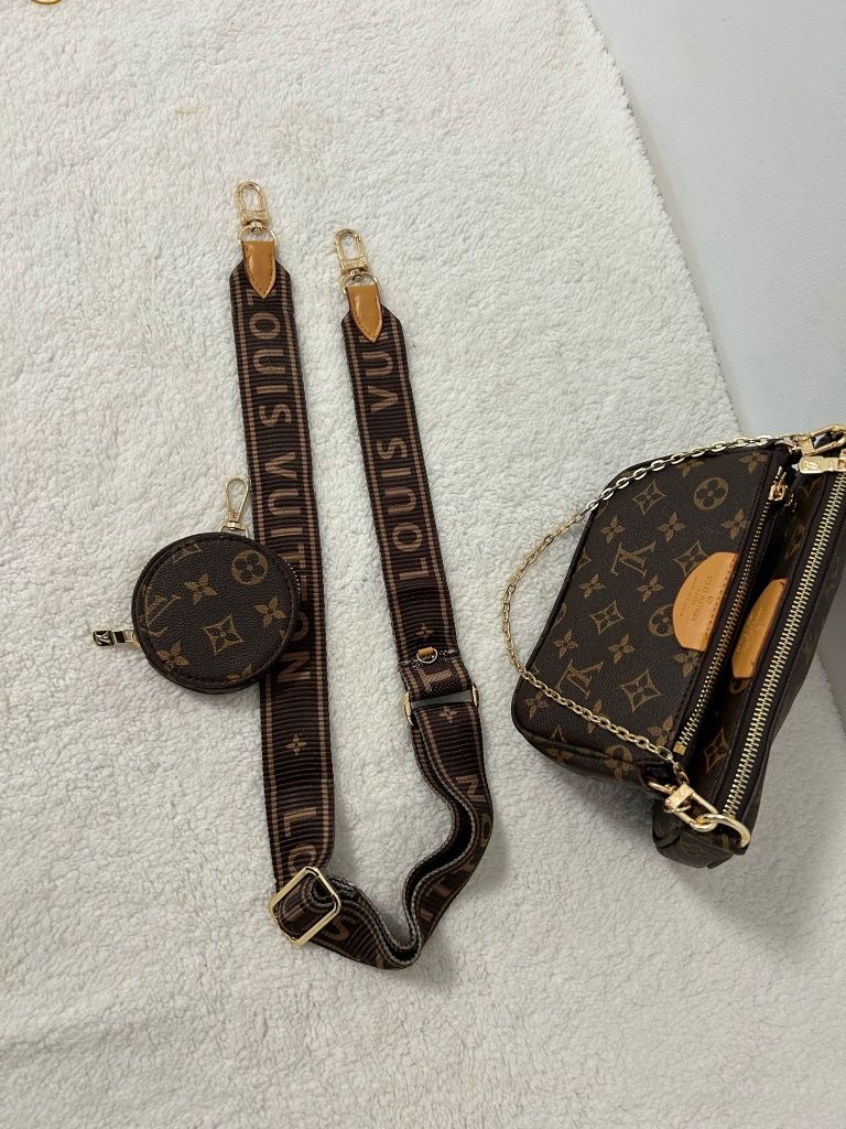 Torebka listonoszka skórzana Louis Vuitton Multi Pochette Premium