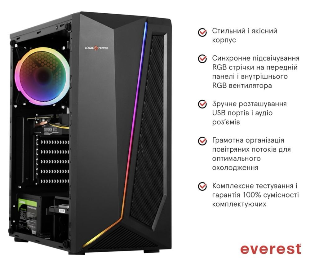 Компьютер Everest i5-10400F GeForce GTX 1660 Ti