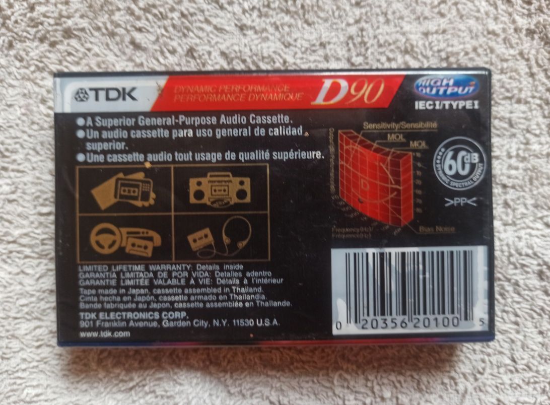 Taśma, kaseta magnetofonowa TDK D90