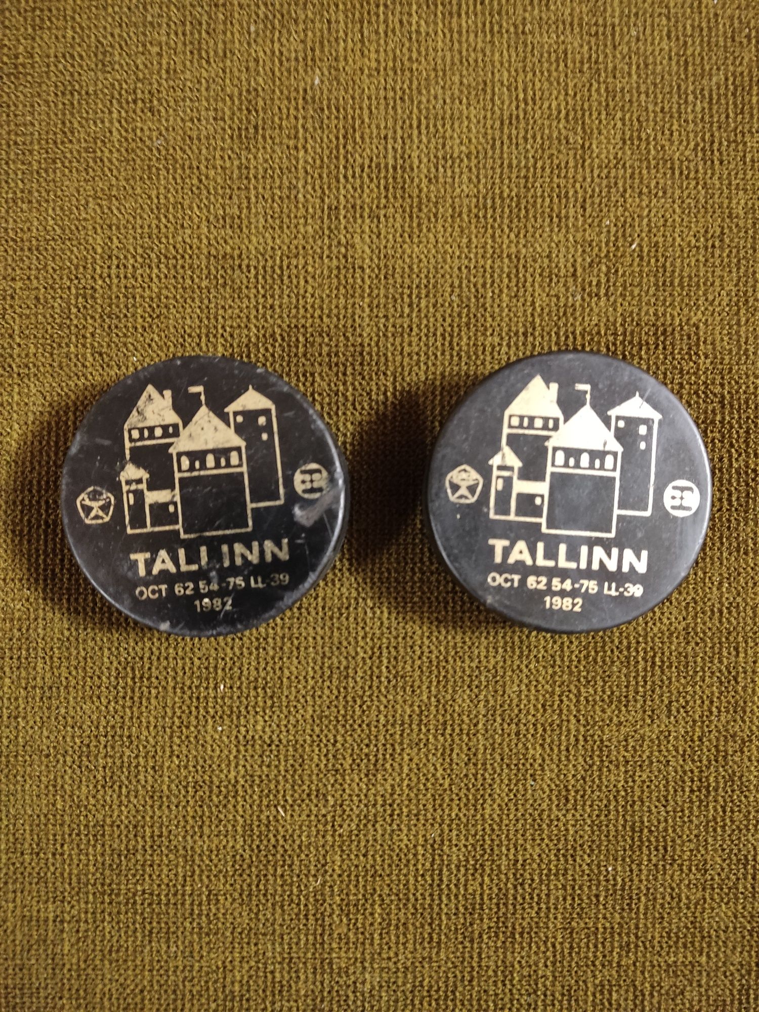Винтажные хоккейные шайбы Tallinn-82