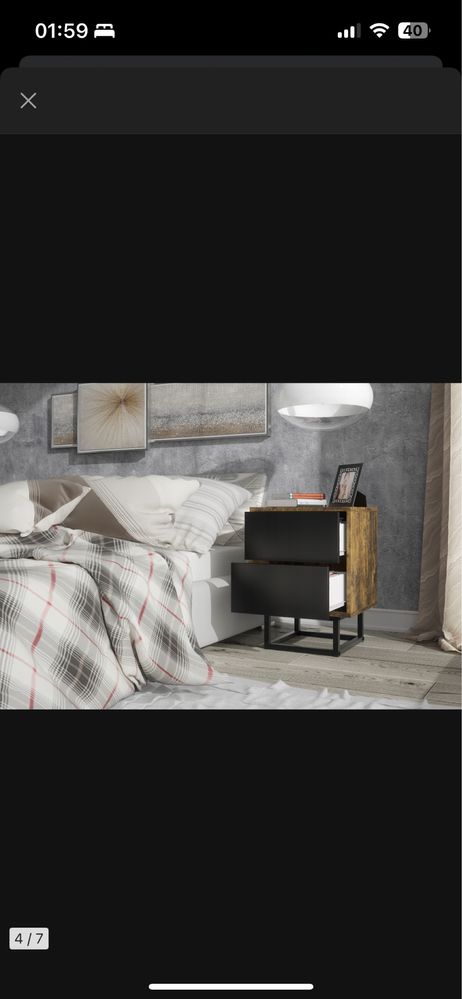 Szafka nocna loft