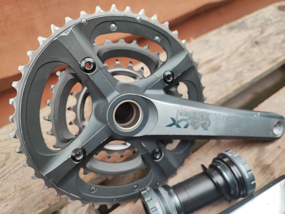 Korba rowerowa Shimano XTR M970 175mm Hollowtech 2 BB90 Retro MTB