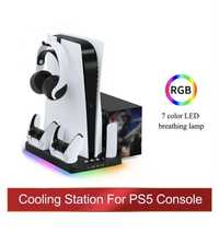 Підставка охолоджувач Playstation 5. Зарядна станція Dualsense PS5