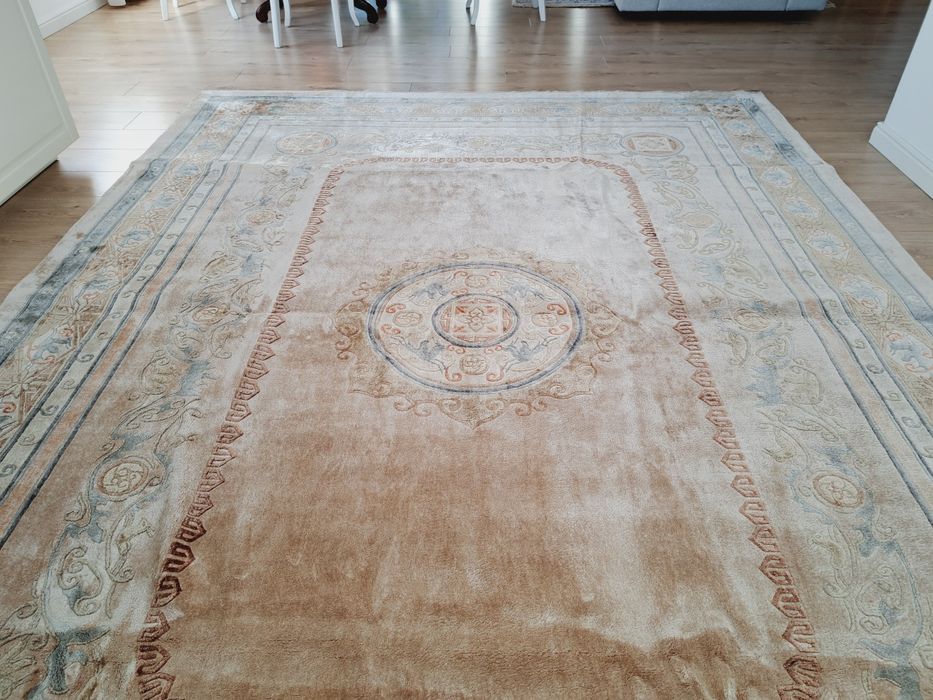 Przepiękny jedwabny Chiński ręcznie tkany dywan 247x337 nr 1526