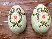 Wielkanocne ozdoby, metalowe jajo-pojemnik 11x7