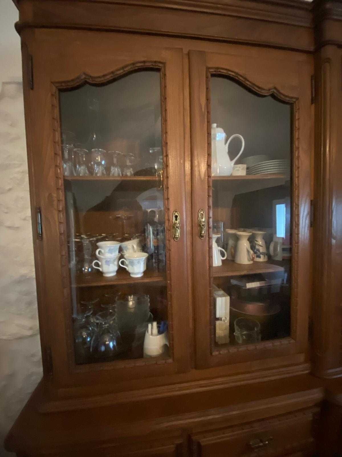 mobilia de sala em castanheiro como nova