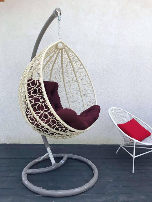 Плетене крісло-кокон GARDEN — для кафе, тераси, дому. Доставка по Укр.