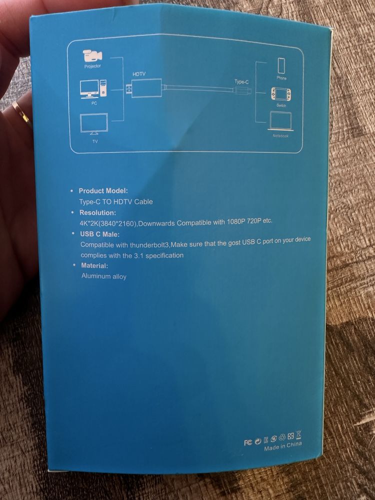 Кабель type C to HDTV