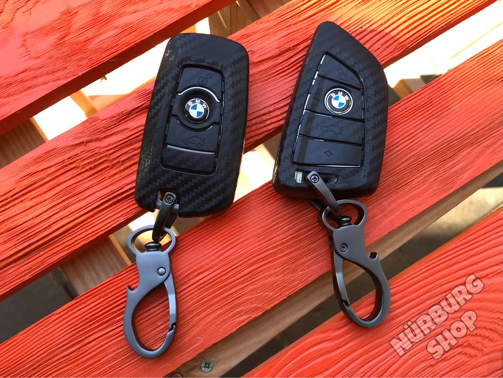 Чехол на ключ карбон BMW F01 F07 F10 F20 F22 F25 F30 F32 F36 G30 G05