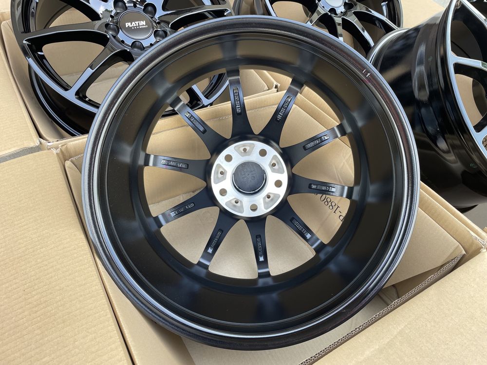 4x felgi aluminiowe NOWE czarne 5x112 r18 et38 8J Alufelgi Germany 18”