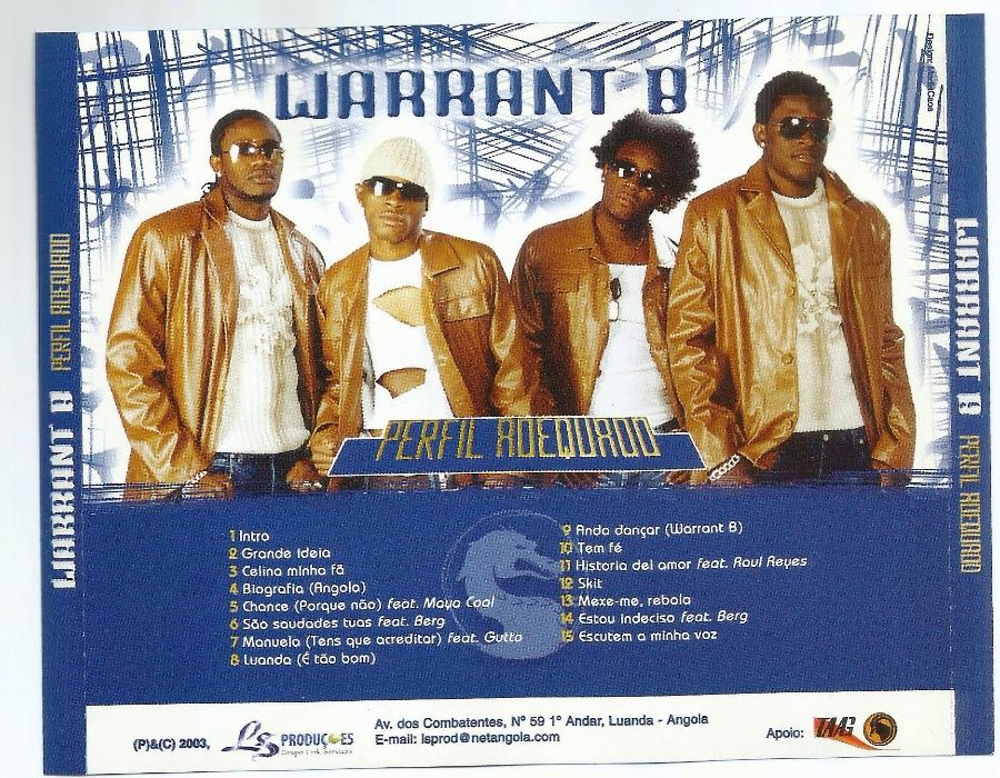 Warrant B - Perfil Adequado CD 2003 Hip Hop Tuga Angola Raro