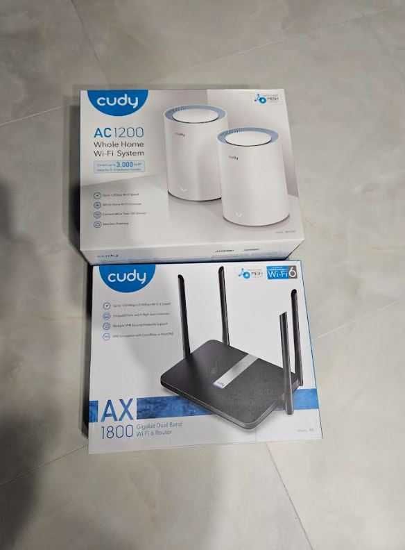 Zestaw router Cudy X6 Wi-Fi 6 + MESH M1200 x2