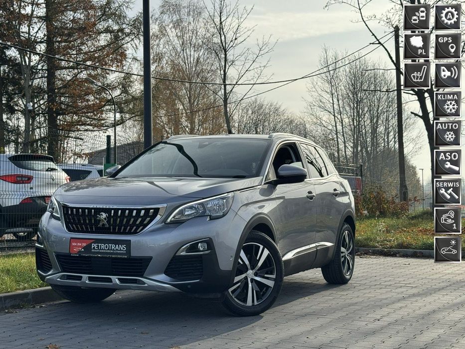 Peugeot 3008 1.2 / 131KM LED Automat Nawigacja Panorama Półskóra Grzane Fotele
