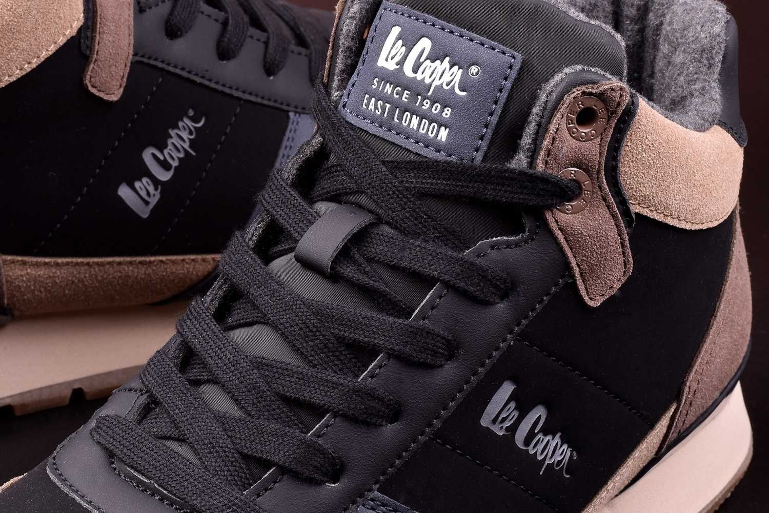 Buty Męskie Lee Cooper Zimowe za kostkę ocieplane 3065 45 WYSYŁKA 24H