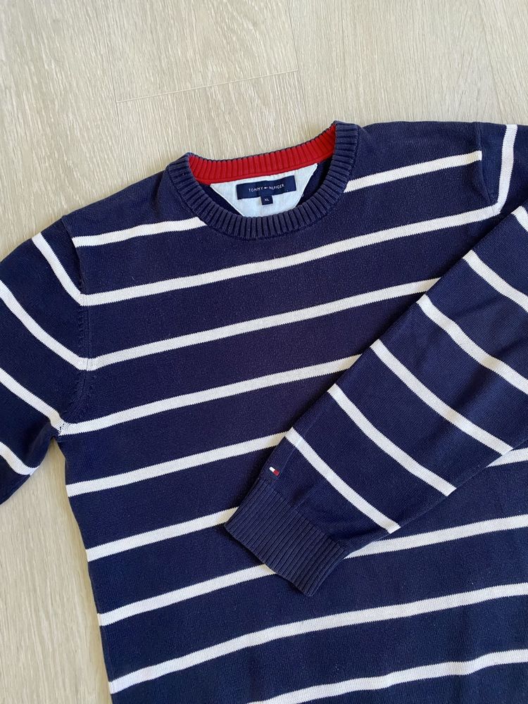NOWY sweter męski w paski Tommy Hilfiger XL