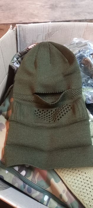 Балаклава хакі вязана