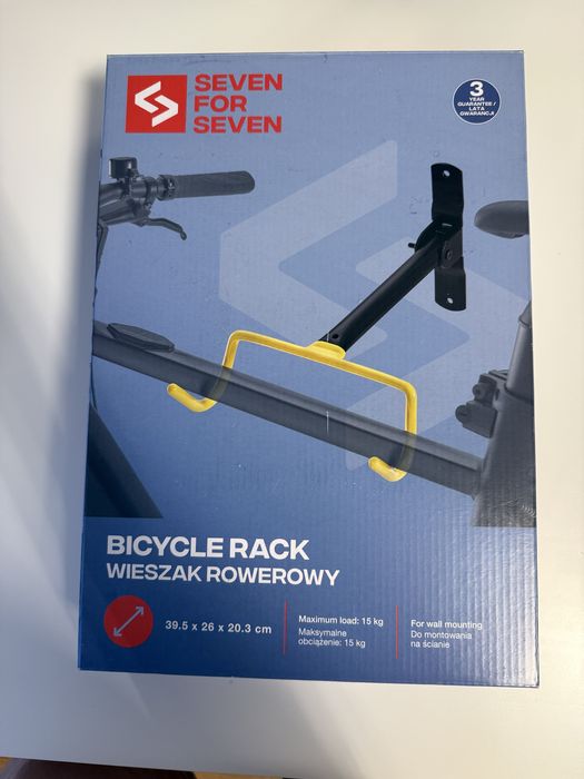 Wieszak rowerowy na ścianę Seven for Seven – nowy, solidny uchwyt