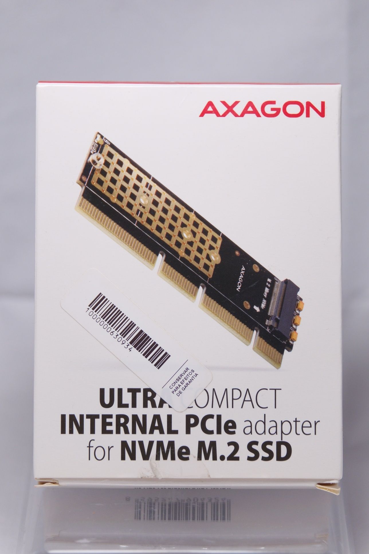 Adaptador NVMe M.2 SSD Axagon (novo)