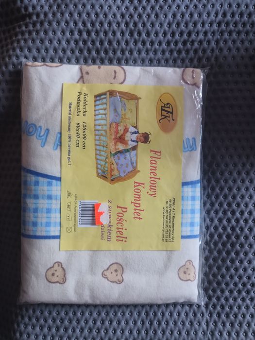 Nowa pościel flanelowa do łóżeczka 120*90