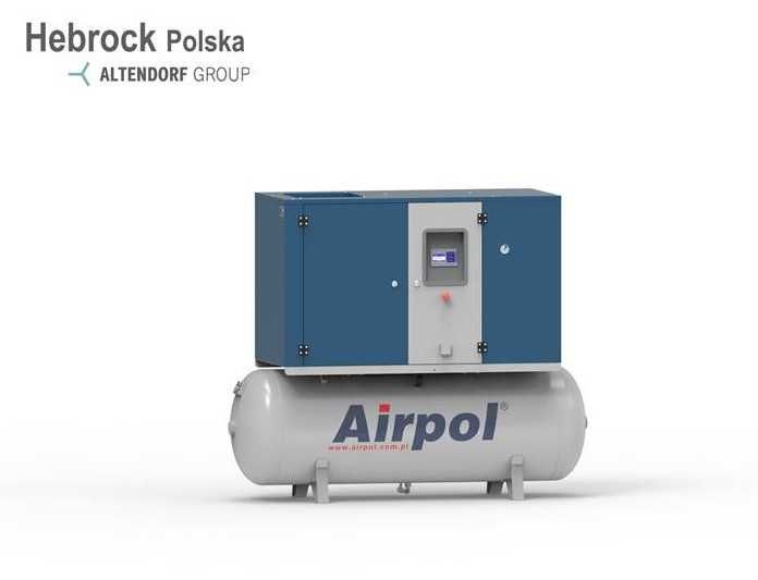 Sprężarka śrubowa Airpol KT5 z osuszaczem Hebrock