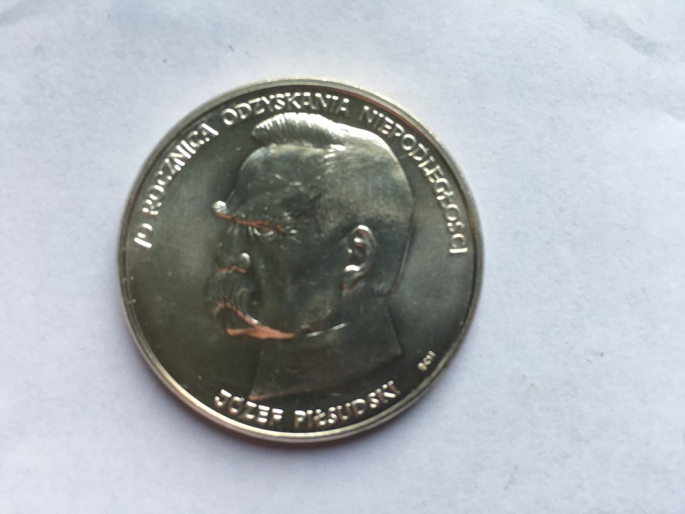 Moneta 5000 zł 1988 70 rocznica odzyskania niepodległości Piłsudski