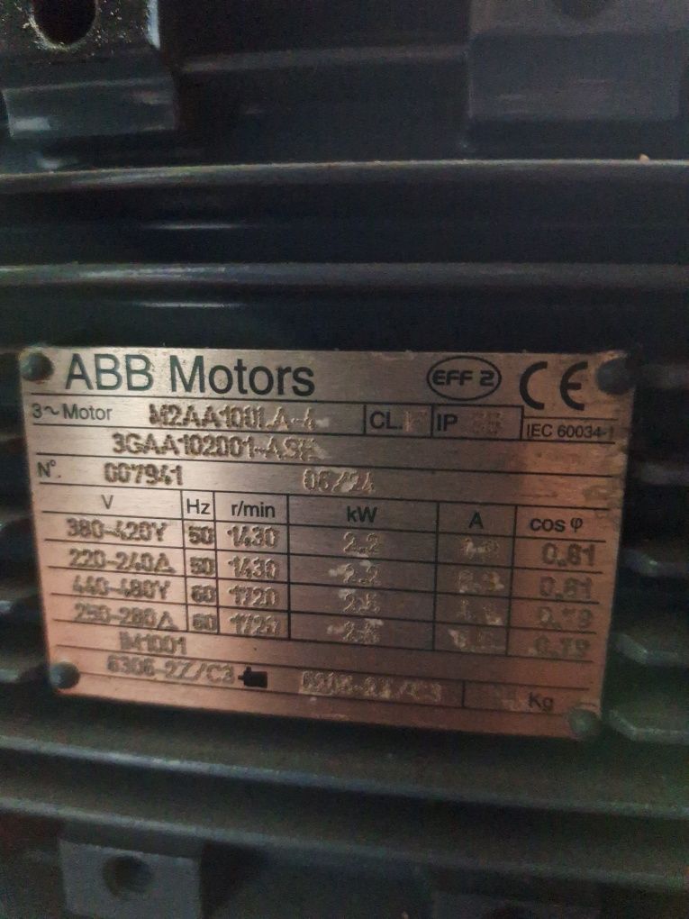 Motores ABB 2.2 KWA