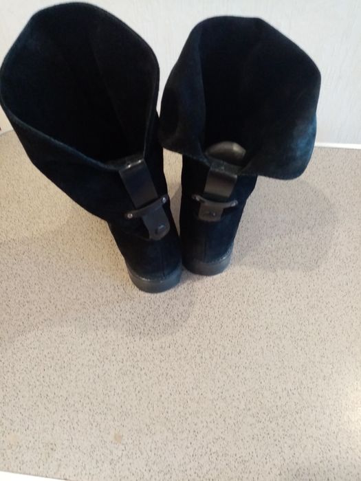 Сапоги замшевые р. 38