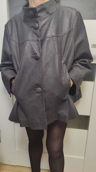 Чисто Кожаная Куртка PHILDAR Стильная М-ка Хорошее Состояние
