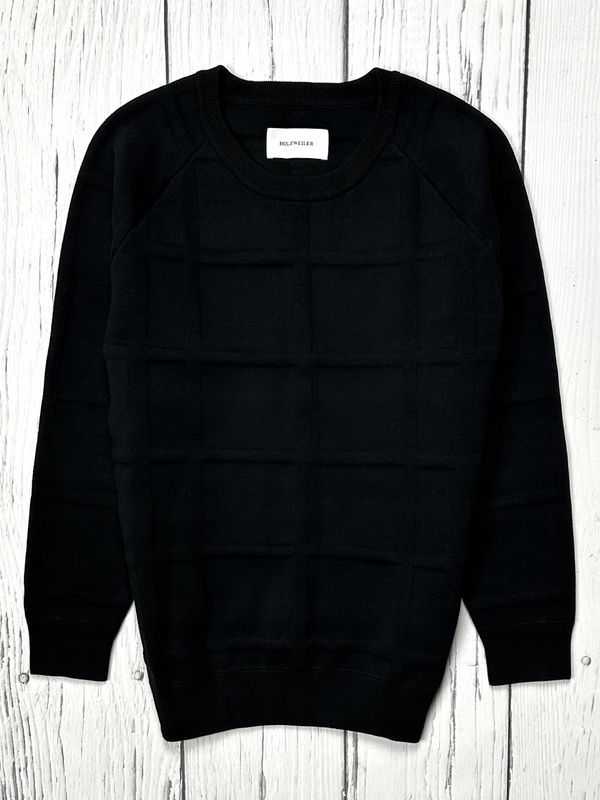 Holzweiler Bluza Crewneck Męska we Wzór 3d Geometryczny r. M/L