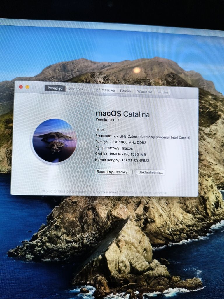 Apple iMac 21.5cala i5/1TB/8b/ 4K