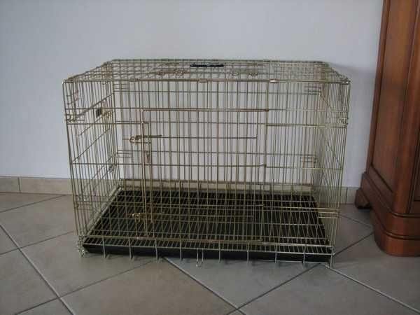 Klatka kennelowa dla psa NOWA, wytrzymała - 92 x 58 x 66 cm