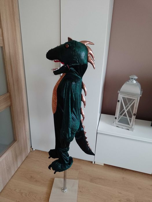 NOWY strój karnawałowy SMOKA DINOZAURA WAWELSKI kostium 104/110 (10)