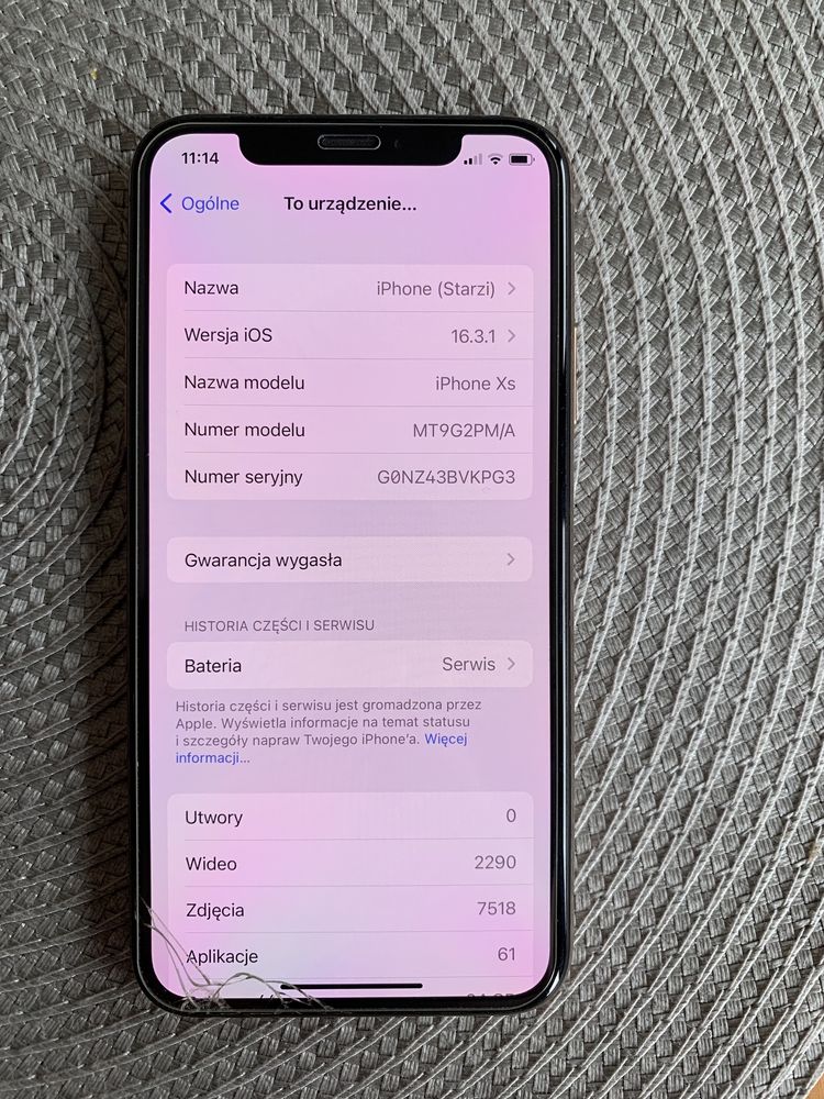 Aktualne iPhone Xs 64gb złoty NIe interesuje MNIE WYMIANA