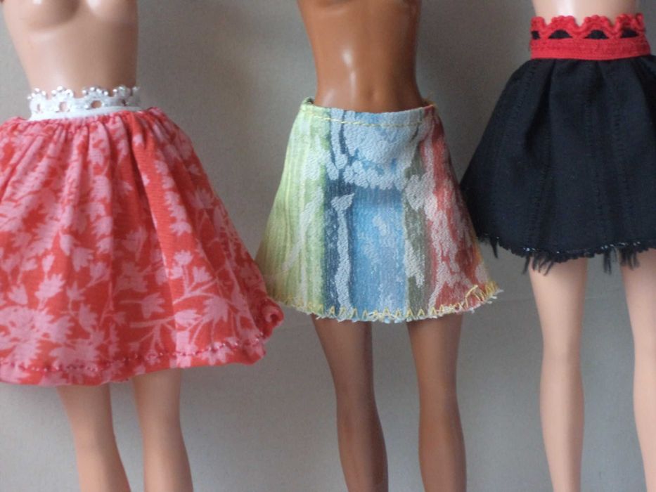 Ubranka dla lalki Barbie - Spódniczki - 3 sztuki !!!