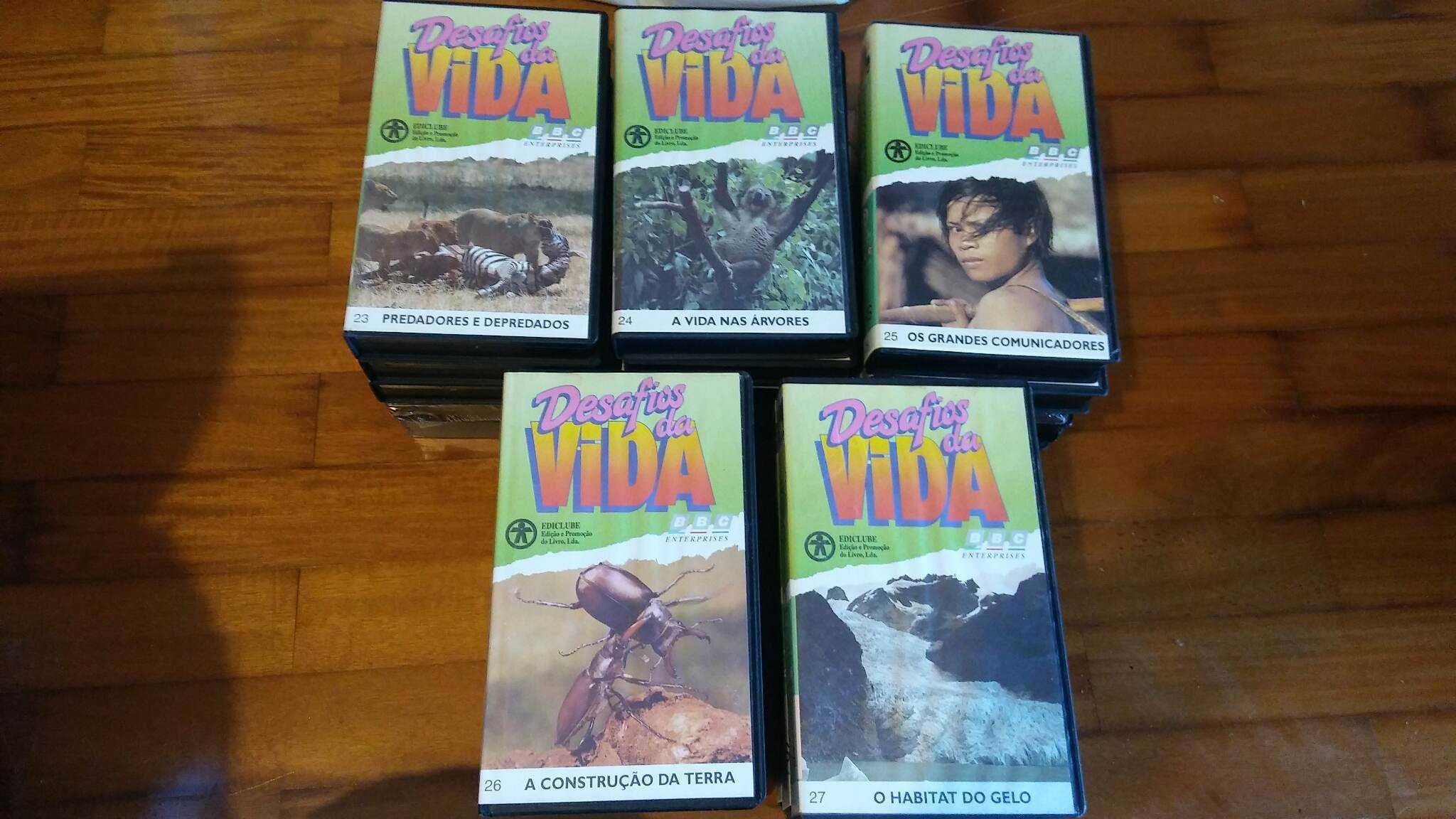 VHS - 33 cassetes - Desafios da Vida - BBC - 1994