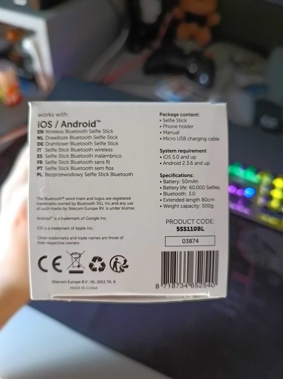 Wireless Selfie Stick 2 FRESH N REBEL - NOWY