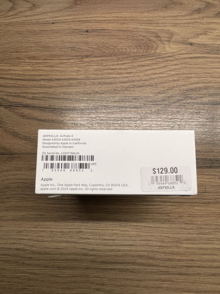 AirPods 4 Apple A3050 - nowe, nie otwierane