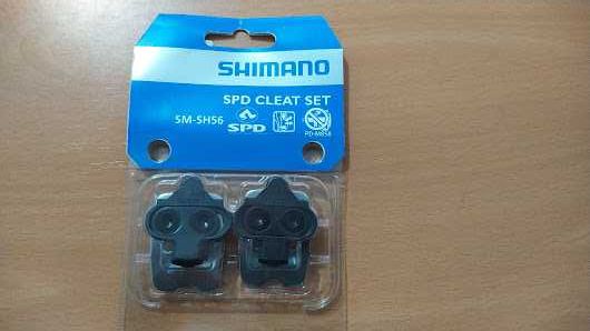 Pedais de Bicicleta - Kit de Patilhas SHIMANO SM-SH56 - Novo a Estriar