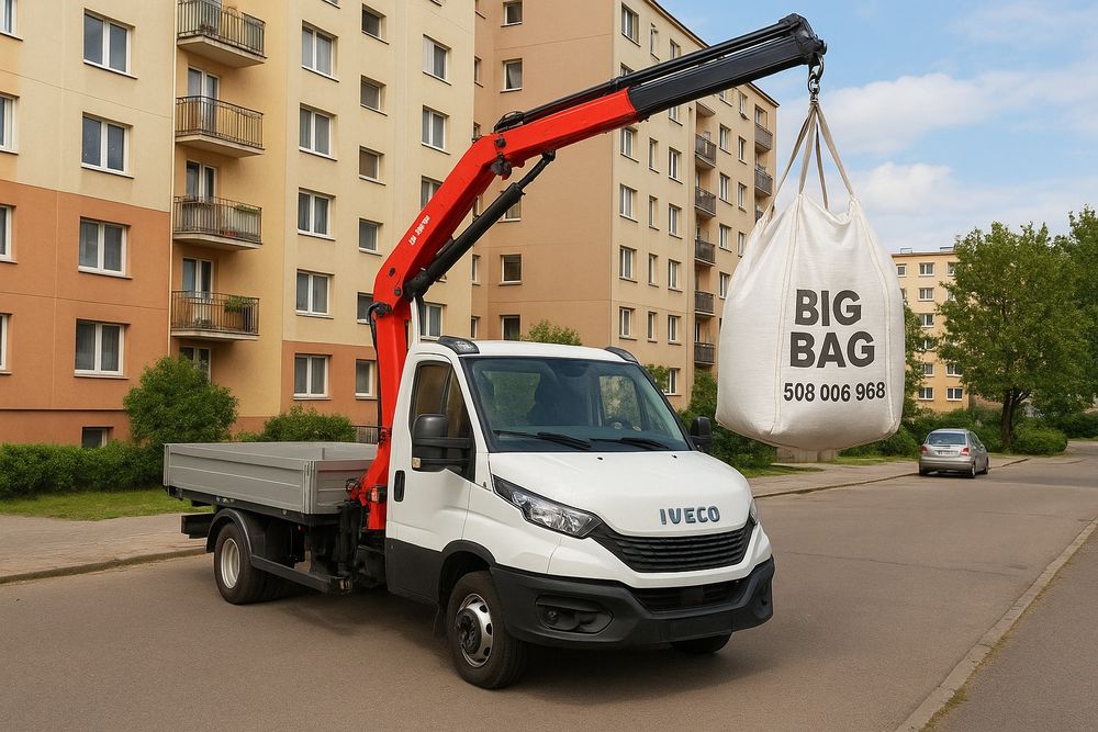 Worki bigbag na gruz wywóz gruzu big bag kontenery kontener śmieci