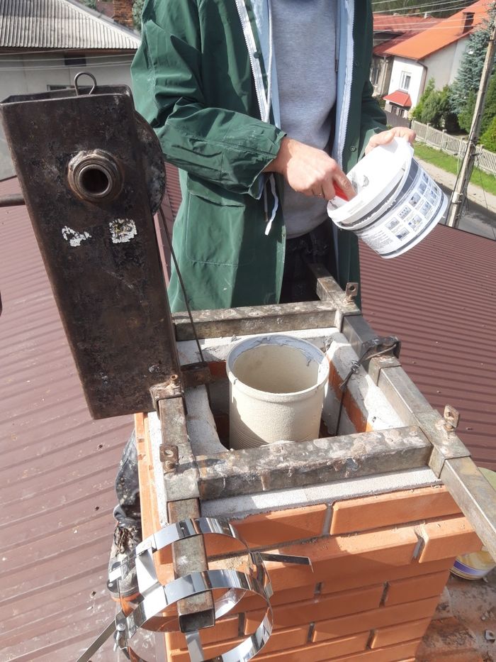Wkłady ceramiczne, remont komina,, frezowanie,