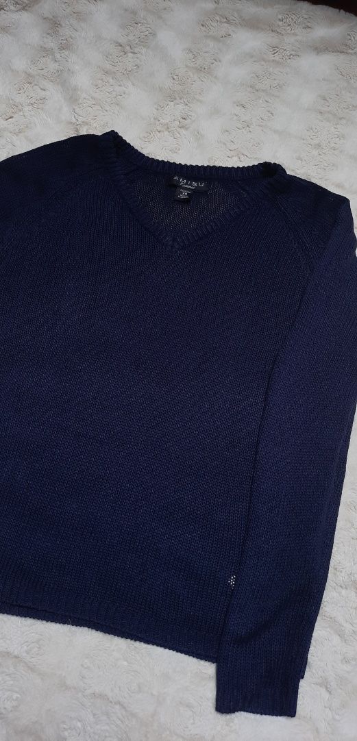 Granatowy sweter New Yorker rozmiar XS