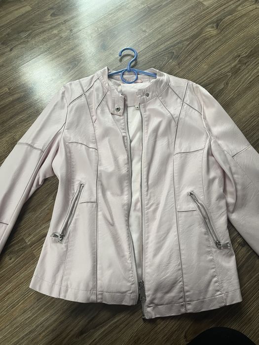 Kurtka ramoneska eko skora Xl pudrowy roz