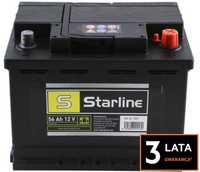 Akumulator Starline 12v 56ah 480a gwarancja 3 lata! RADOM- wysyłka